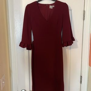ASOS burgundy pencil dress. Lovely for work or events.